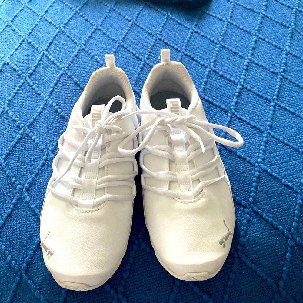 Puma White Low-Top Sneakers